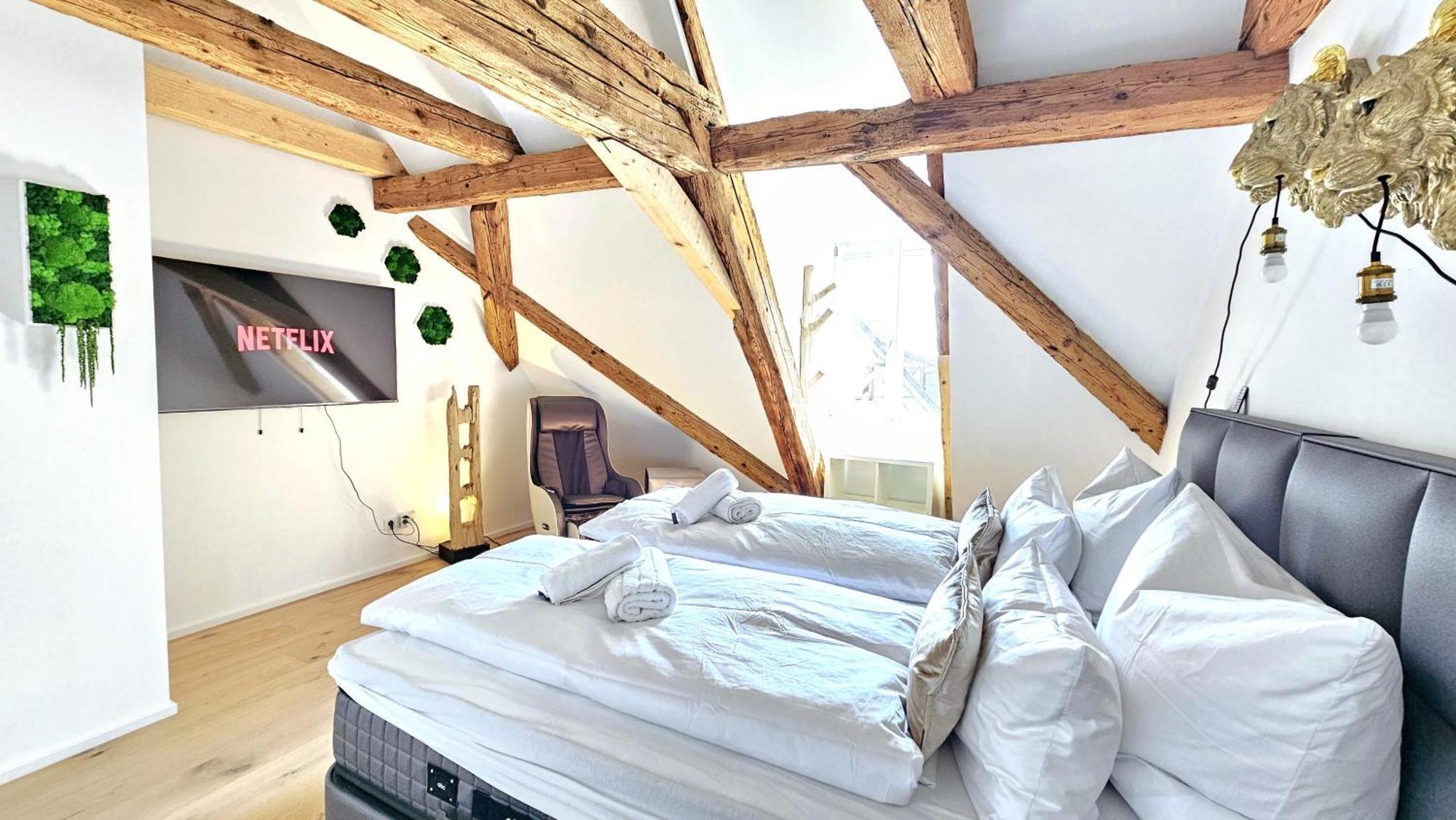 마르크도르프 Wood World Luxury - Massage - Bergblick - Tranpolin- Parken 아파트 외부 사진